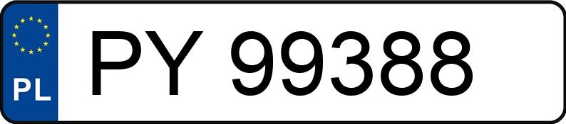 Numer rejestracyjny PY 99388 posiada LAND ROVER Range Rover Sport TD MR`10 E5 S - PY99388