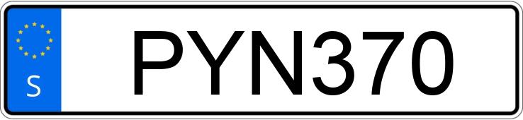 Numer rejestracyjny PYN370 posiada Mercedes-Benz A 180 d