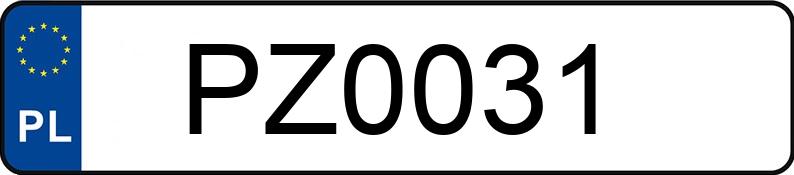 Numer rejestracyjny PZ 0031 posiada SIMSON Skutery - PZ0031
