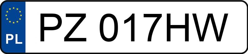 Numer rejestracyjny PZ 017HW posiada FORD FOCUS - PZ017HW Numer rejestracyjny PZ 017HW posiada FORD FOCUS - PZ017HW