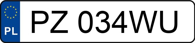 Numer rejestracyjny PZ 034WU posiada PEUGEOT 307 1.4 MR`06 E4 Trendy 90 - PZ034WU