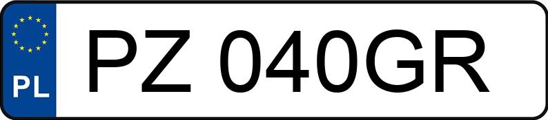 Numer rejestracyjny PZ 040GR posiada HONDA Civic 1.5i Kat. MR`91 VEi - PZ040GR