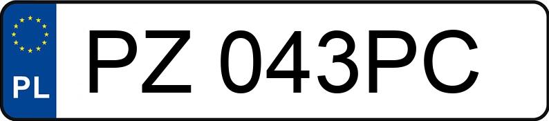 Numer rejestracyjny PZ 043PC posiada PEUGEOT 206 - PZ043PC