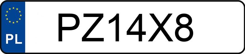 Numer rejestracyjny PZ 14X8 posiada TUR 10 D - PZ14X8 Numer rejestracyjny PZ 14X8 posiada TUR 10 D - PZ14X8
