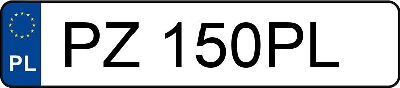 Numer rejestracyjny PZ 150PL posiada RENAULT KANGOO - PZ150PL