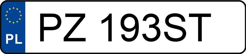 Numer rejestracyjny PZ 193ST posiada BMW 316TI - PZ193ST