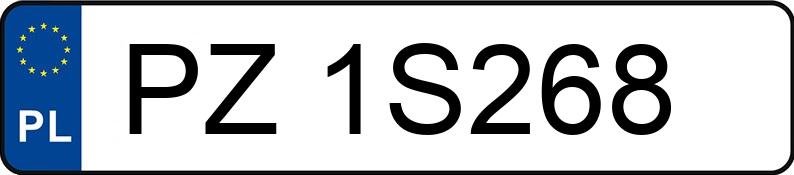 Numer rejestracyjny PZ 1S268 posiada PEUGEOT 5008 - PZ1S268