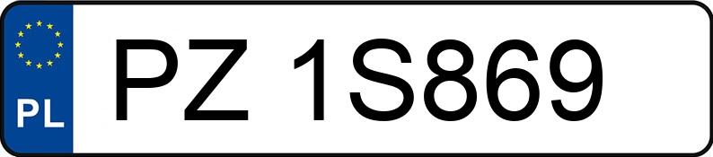 Numer rejestracyjny PZ 1S869 posiada MERCEDES-BENZ ACTROS - PZ1S869