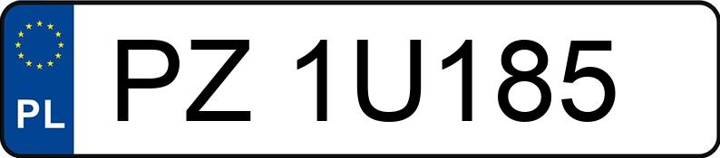 Numer rejestracyjny PZ 1U185 posiada BMW 320D - PZ1U185