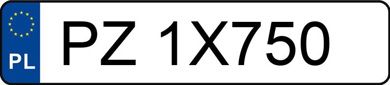 Numer rejestracyjny PZ 1X750 posiada BMW 750LI - PZ1X750 Numer rejestracyjny PZ 1X750 posiada BMW 750LI - PZ1X750