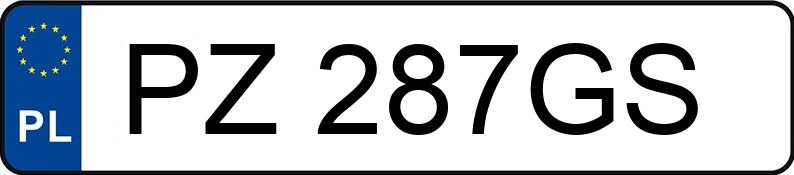 Numer rejestracyjny PZ 287GS posiada FIAT 126 ELX Maluch STD - PZ287GS Numer rejestracyjny PZ 287GS posiada FIAT 126 ELX Maluch STD - PZ287GS