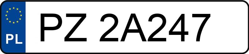 Numer rejestracyjny PZ 2A247 posiada BMW 530 Touring Diesel DPF MR`10 E5 F11 530 Touring Diesel DPF MR`10 E5 F11 - PZ2A247