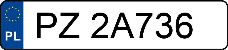 Numer rejestracyjny PZ 2A736 posiada MERCEDES-BENZ ACTROS - PZ2A736