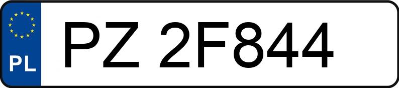 Реєстраційний номер PZ 2F844 має FIAT 500 1.2 MR`07 E5 Sport - PZ2F844