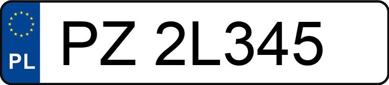 Numer rejestracyjny PZ 2L345 posiada MERCEDES-BENZ ACTROS 963-4-A - PZ2L345
