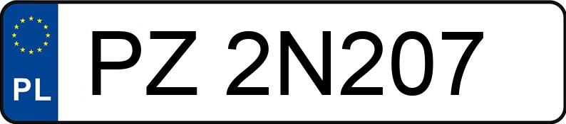 Numer rejestracyjny PZ 2N207 posiada MERCEDES-BENZ ACTROS 963-4-A - PZ2N207