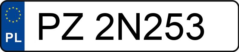 Numer rejestracyjny PZ 2N253 posiada SCANIA S450 N323 - PZ2N253