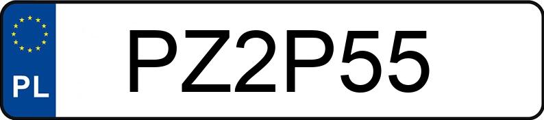 Numer rejestracyjny PZ 2P55 posiada CFMOTO CFORCE C4 TOURING CF500ATR-17L - PZ2P55
