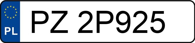 Registreringsnummeret PZ 2P925 har FORD Mondeo 3.0 MR`04 E3 ST 220 - PZ2P925