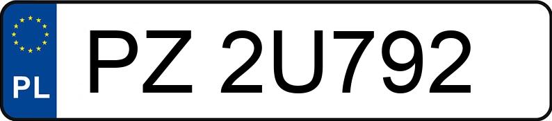 Numer rejestracyjny PZ 2U792 posiada MERCEDES-BENZ ACTROS 963-4-A - PZ2U792