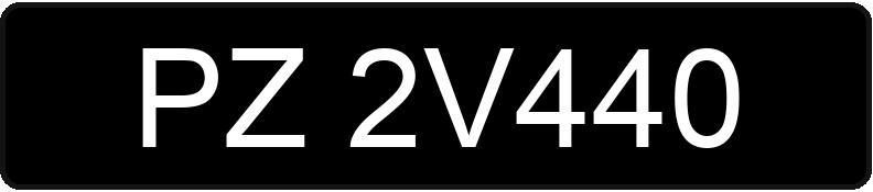 Numer rejestracyjny PZ 2V440 posiada FSM-BIELSKO BIAŁA POLSKI FIAT 126P 650 - PZ2V440