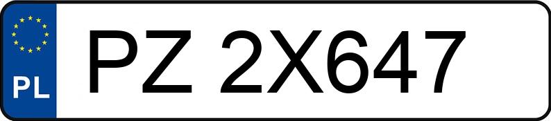 Numer rejestracyjny PZ 2X647 posiada DACIA SANDERO - PZ2X647