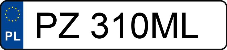 Numer rejestracyjny PZ 310ML posiada TOYOTA AURIS - PZ310ML Numer rejestracyjny PZ 310ML posiada TOYOTA AURIS - PZ310ML