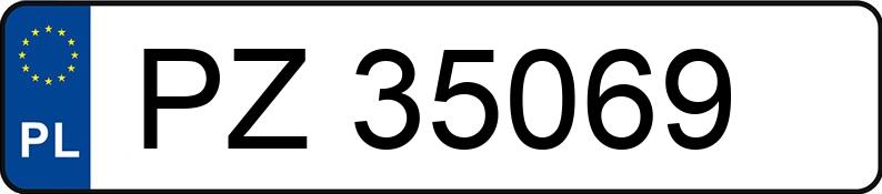Numer rejestracyjny PZ 35069 posiada FIAT DOBLO - PZ35069