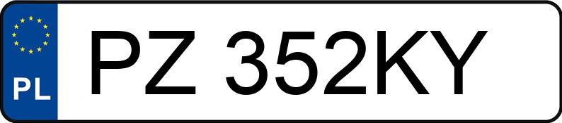 Numer rejestracyjny PZ 352KY posiada BMW 525 - PZ352KY