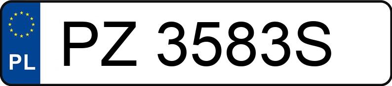 Numer rejestracyjny PZ 3583S posiada MERCEDES-BENZ SPRINTER 310 CDI - PZ3583S