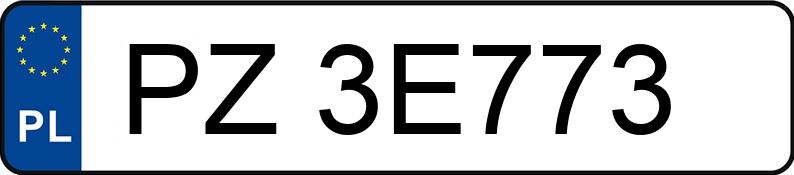Numer rejestracyjny PZ 3E773 posiada OPEL INSIGNIA - PZ3E773
