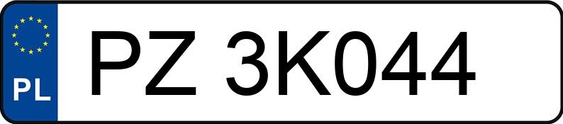 Registreringsnummeret PZ 3K044 har CHEVROLET Spark 1.2 MR`13 E5 LT - PZ3K044