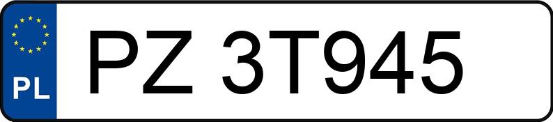 Numer rejestracyjny PZ 3T945 posiada MERCEDES-BENZ ACTROS 963-4-A - PZ3T945