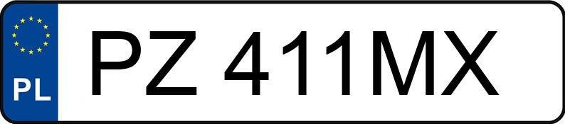 Numer rejestracyjny PZ 411MX posiada OPEL MOKKA X - PZ411MX