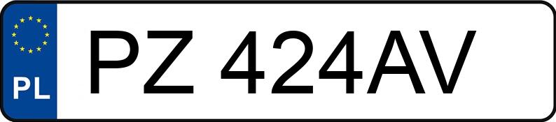 Numer rejestracyjny PZ 424AV posiada OPEL VECTRA - PZ424AV