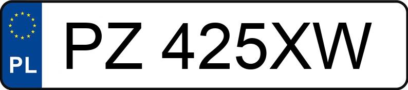 Numer rejestracyjny PZ 425XW posiada OPEL MOKKA - PZ425XW Numer rejestracyjny PZ 425XW posiada OPEL MOKKA - PZ425XW