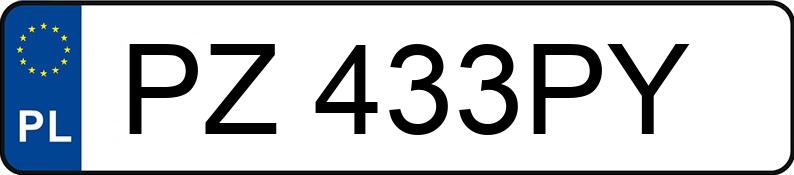 Numer rejestracyjny PZ 433PY posiada SEAT Ibiza 1.0 TSI MR`17 E6 Style S&S - PZ433PY