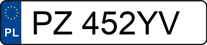 Numer rejestracyjny PZ 452YV posiada BMW 320I - PZ452YV