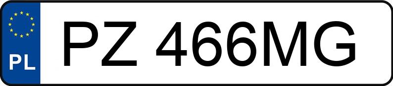 Numer rejestracyjny PZ 466MG posiada VOLKSWAGEN TOURAN - PZ466MG