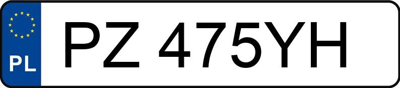 Numer rejestracyjny PZ 475YH posiada JAGUAR F-Type 3.0 MR`13 E5 F-Type 3.0 MR`13 E5 - PZ475YH