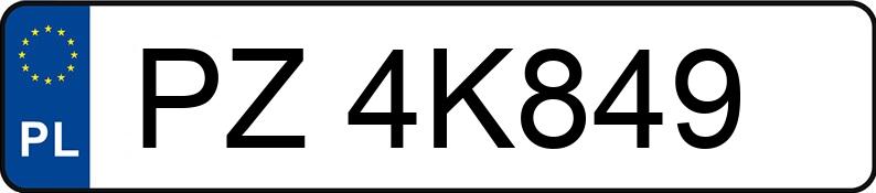 Numer rejestracyjny PZ 4K849 posiada BMW 535i MR`10 E5 F10 535i MR`10 E5 F10 - PZ4K849 Numer rejestracyjny PZ 4K849 posiada BMW 535i MR`10 E5 F10 535i MR`10 E5 F10 - PZ4K849
