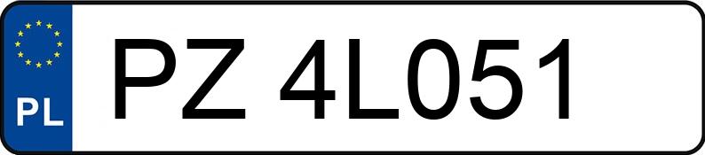 Numer rejestracyjny PZ 4L051 posiada CHRYSLER PACIFICA - PZ4L051