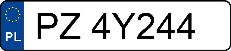 Numer rejestracyjny PZ 4Y244 posiada OPEL VECTRA - PZ4Y244 Numer rejestracyjny PZ 4Y244 posiada OPEL VECTRA - PZ4Y244