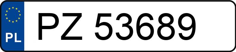 Numer rejestracyjny PZ 53689 posiada CITROEN C3 - PZ53689 Numer rejestracyjny PZ 53689 posiada CITROEN C3 - PZ53689