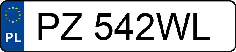 Numer rejestracyjny PZ 542WL posiada TOYOTA C-HR - PZ542WL Numer rejestracyjny PZ 542WL posiada TOYOTA C-HR - PZ542WL
