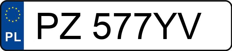 Numer rejestracyjny PZ 577YV posiada BMW X3 - PZ577YV