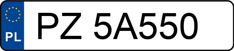 Numer rejestracyjny PZ 5A550 posiada CUPRA FORMENTOR - PZ5A550 Numer rejestracyjny PZ 5A550 posiada CUPRA FORMENTOR - PZ5A550