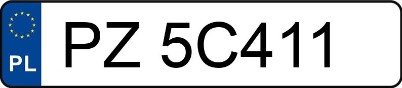 Numer rejestracyjny PZ 5C411 posiada BMW 520 - PZ5C411 Numer rejestracyjny PZ 5C411 posiada BMW 520 - PZ5C411