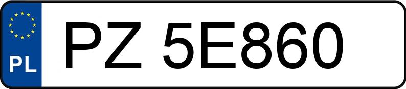 Numer rejestracyjny PZ 5E860 posiada VOLKSWAGEN Golf VI Variant 1.4 MR`08 E5 Highline DSG7 - PZ5E860