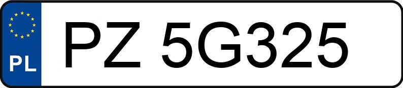 Numer rejestracyjny PZ 5G325 posiada BMW 118I - PZ5G325
